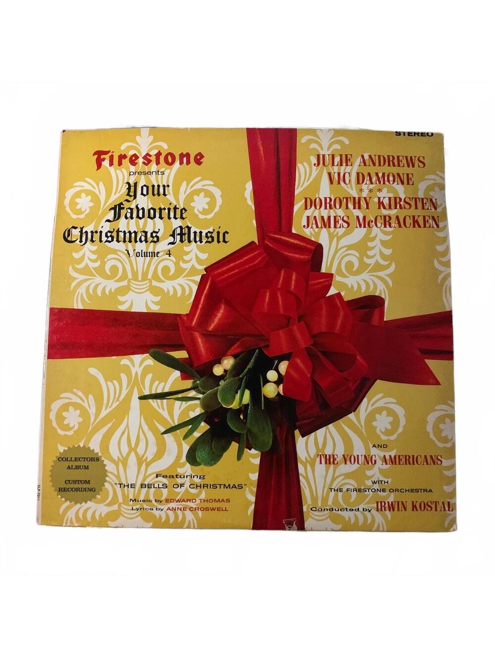 Firestone Presents Your Favorite Christmas Music Volume 4 Vinyl Record LP